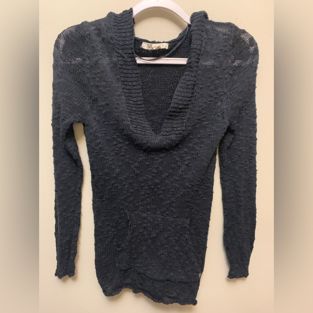 ROXY 100% Cotton Hoodie with Kangaroo Pocket